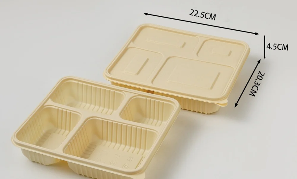 Cornstarch compartment tray CS-MG1100-4GC