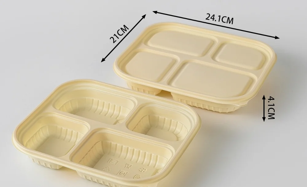 Cornstarch compartment tray CS-MG850-4GB