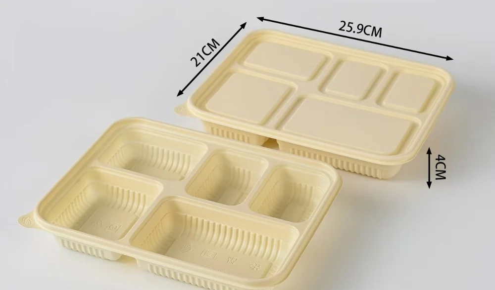Cornstarch compartment tray CS-MG950-5GC